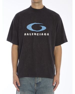 Balenciaga Loop Sports Icon T-Shirt - Black