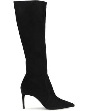 Stuart Weitzman Power Boots Calf Leather Bos Taurus - Black