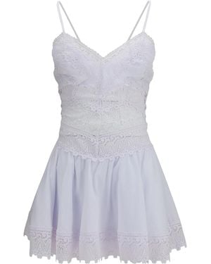 Charo Ruiz Aveline Short Dress Cotton; Polyester - Purple