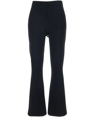 Twinset Ribbed Design Pants For Viscose Polyamide Elastane Pants - Blue
