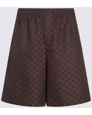 Gucci Gg Shorts - Brown