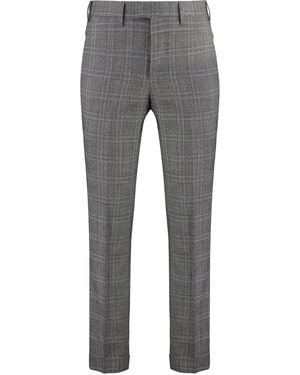 PT Torino Virgin Wool Pants Chinos - Gray