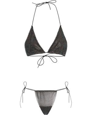 Santa Brands Two-Piece Swimsuit Orchid Other Fibers Bikinis - White