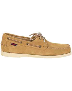 Sebago Flat Shoes Suede - White