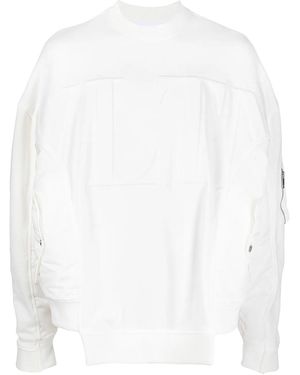 Valentino Vltn-Embossed Sweatshirt Clothing - White