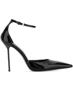 Paris Texas Leather Lidia Court Shoes - Black