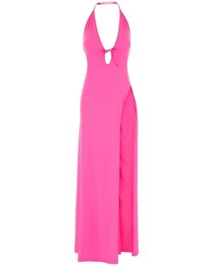Balenciaga Fluo Stretch Nylon Dress - Pink