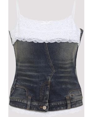 Balenciaga Patched Top - Blue
