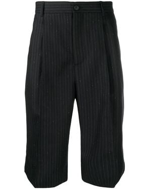 Ferragamo Striped Tailored Shorts - Black
