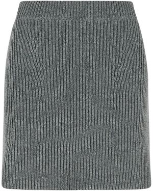 スカート Jil Sander Magnet Grey Cotton Skirt Asymmetric midi skirt | Jil Sander | OTTODISANPIETRO