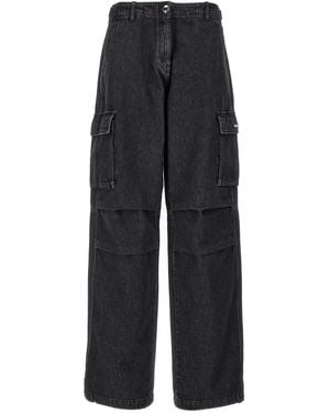 Coperni Denim Wide Leg Cargo Jeans - Blue