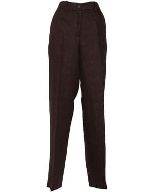 P.A.R.O.S.H. P.A.R.O..H. Pants Linen - Brown