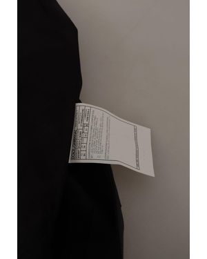Dolce & Gabbana Dark Single Breasted Martini Blazer Virgin Wool Clothing - Blue
