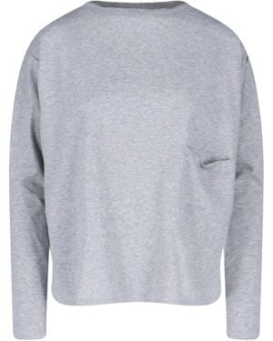 Ma'ry'ya Round Neckline T-Shirt - Gray