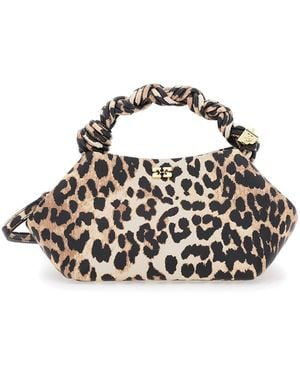 Ganni Handbag Bou Fabric Polyester Handbags - Brown