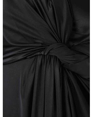 Balenciaga Asymmetrical Dress Stretch Fabric Polyamide - Black