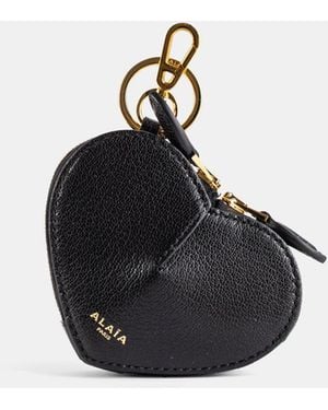 Maison AlaïA Le Cœur Wallet Goatskin Small Leather Goods - Black