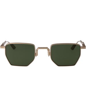 Movitra Aldo Rose Gry Gun With Gradient Flash Lenses Acetate Sunglasses - Green