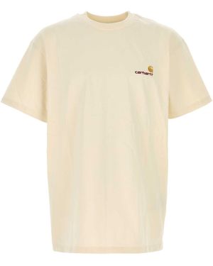Carhartt S/S American Script T-Shirt Organic Cotton Single - White