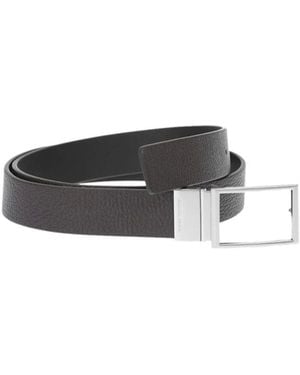 Bottega Veneta Reversible Textured Leather Belt - Multicolour