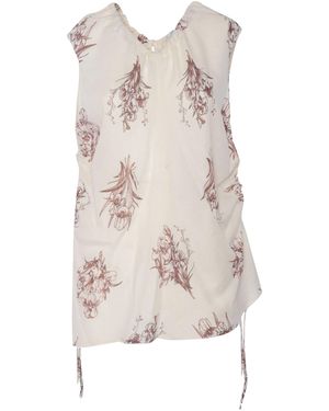 Ballantyne Top With Prints - Natural