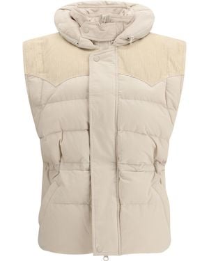 Isabel Marant Olfa Padded Gilet Down Jackets - Natural