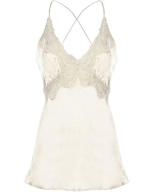 Alberta Ferretti Top Viscosa - White