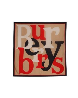Burberry Scarf Cotton Scarfs - Red