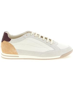 Brunello Cucinelli Nubuc Leather Low Top Sneakers - White