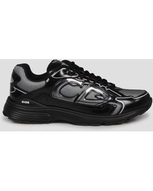 Dior Runner Microfiber Mesh Trainers - Black
