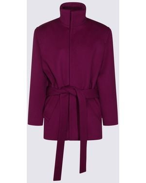 Saint Laurent Coats _Wo - Purple