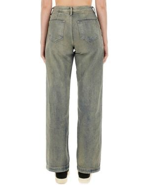 Rick Owens Straight Leg Jeans - Green