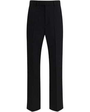 Valentino Wool Oves Aries Dress Trousers - Black