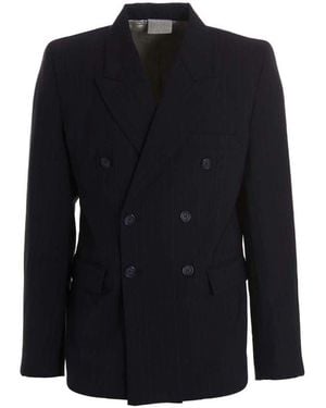 VTMNTS Tailored Blazer Jacket Virgin Wool Elastane - Blue