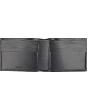 Ferragamo Logo Leather Wallet & Purses - Gray