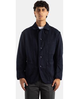 Momotaro Sashiko Overdye Jacket - Blue
