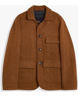 Doppiaa Aaderbale Virgin Wool Jacket Coats - Brown
