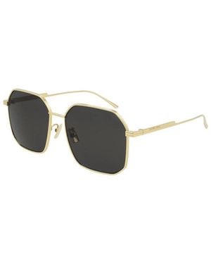 Bottega Veneta Sunglasses Square Full Rim, Frame And Lens Bv1108Sa001 - Black