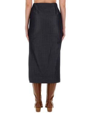 Etro Wool Blend Pencil Skirt - Black