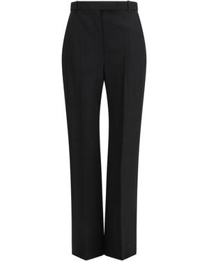 McQueen Wool Oves Aries Dress Trousers - Black
