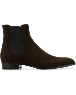 Saint Laurent Wyatt Chelsea Boot - Black