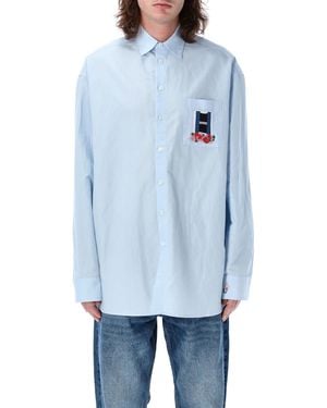 JW Anderson Window Embroidery Shirt - Blue