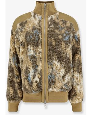 Oamc Peacemaker Fleece Synthetic Fur Bomber - Green