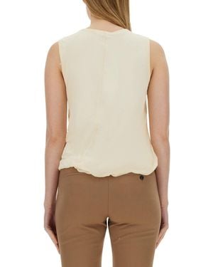 Helmut Lang Jersey Tank Top Cotton - Natural