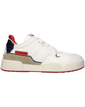 Isabel Marant Leather Low Top Trainers - White