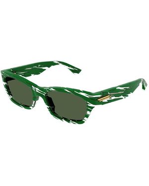 Bottega Veneta Sunglasses Rectangle Full Rim, - Frame And Lens Bv1143S004 - Green