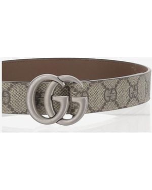 Gucci Belt Canvas & Braces - Gray