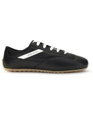 McQueen Calf Leather Bos Taurus Low Top Sneakers - Black