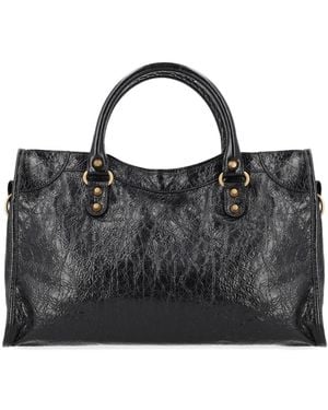 Balenciaga Medium Handbag Le City Leather Handbags - Black
