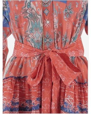 PEP'S CANNES Dress Navaro Cotton - Red